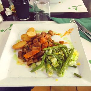 soy meat at Vegetariano El Calafate in Malaga