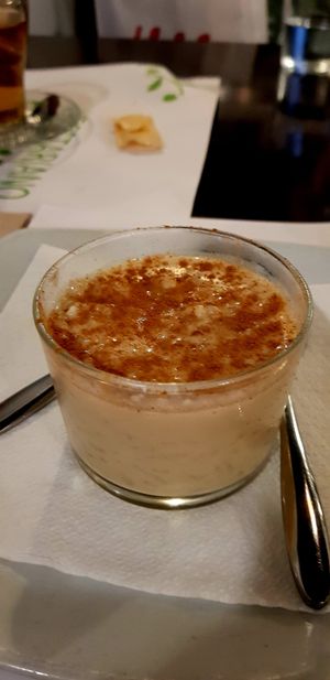 Arroz con leche de soja at Vegetariano El Calafate in Malaga
