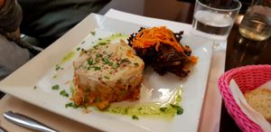 Lasaña vegana at Vegetariano El Calafate in Malaga