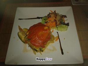 Zucchini cake at Vegetariano El Calafate in Malaga