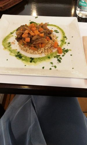 rice with mushrooms and pumpkin at Vegetariano El Calafate in Malaga