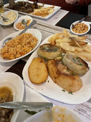 Vegan Meze Dishes  at Melitzia Taverna in Tala