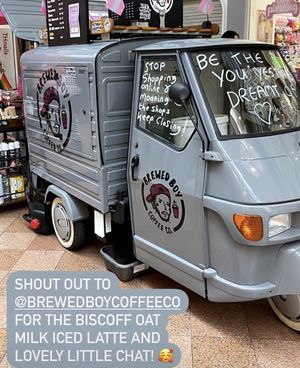 Oat milk latte love at Brewed Boy Coffee Co & Vegan Bakes - Maybe closed in Warrington