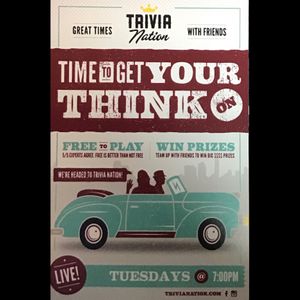 General knowledge trivia night is Tuesday at 7pm  at Harps American Pub &Grill in Jacksonville