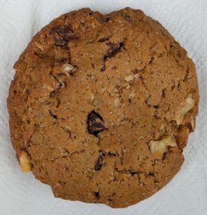 Walnut Chocolate Chip cookie at Tipping the Scales Vegan Bakery in Beaverton