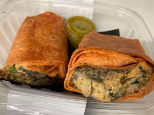 Queso roller at JuiceLand in Austin