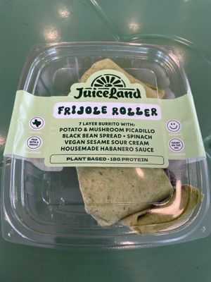 Don’t sleep on the wraps.. so good  at JuiceLand in Austin