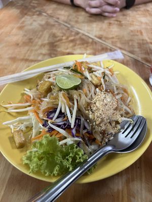 Vegan Pad Thai with Tofu  at Tukta Thai Food Haad Rin Koh Phangan in Koh Phangan