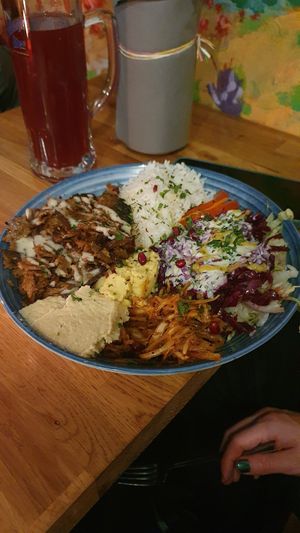 kebab bowl at Gaia Kitchen in Vienna