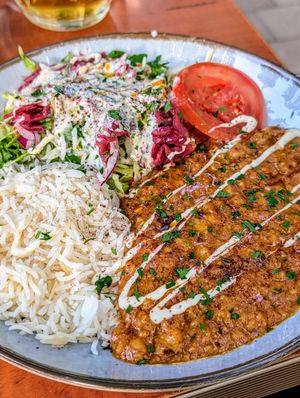 Bean dish at Gaia Kitchen in Vienna