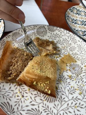 Baklava dessert   at Gaia Kitchen in Vienna