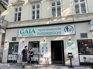 Traditional Lebanese dishes   at Gaia Kitchen in Vienna