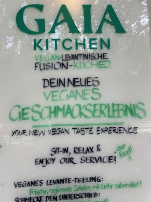 Yummy vegan food   at Gaia Kitchen in Vienna