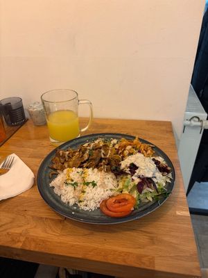 Kebap and Lemonade  at Gaia Kitchen in Vienna