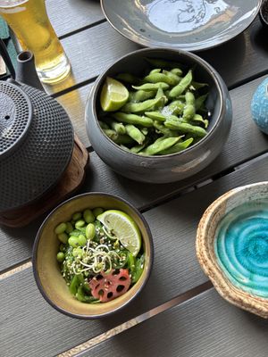Edamame and wakame salad  at Sushi Date? in Kaunas