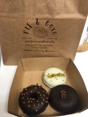 Aukera sorta adibide bat. Aukera beganoak ditu, gozoak daude, gomendagarria at Fit & Goxo in Bilbao