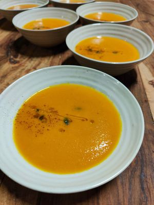 Autumn pumpkin cream. at Casa Rural Cal Calsot in Montella