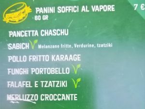 Menù bao at Arighen in Arezzo