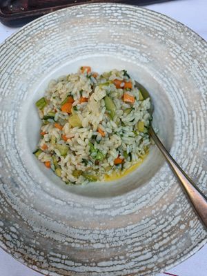 Risotto with vegetables at Tradita Geg & Tosk in Shkoder