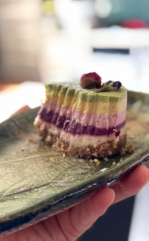 My favorite dessert  at Steppe Healthy and Vegan Bakery, in Lviv