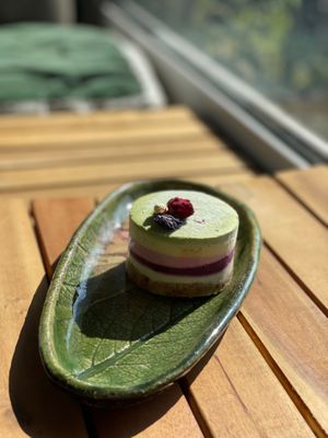 My favorite dessert  at Steppe Healthy and Vegan Bakery, in Lviv