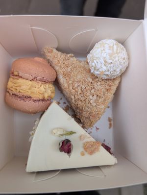 Take away sweets. Very yum at Steppe Healthy and Vegan Bakery, in Lviv