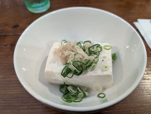Tofu  at Red Pepper's Club Tongarashi in Imabari