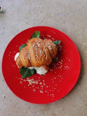 Tomato & mozzarella sandwich  at The Breakfast Cafe in Dahab