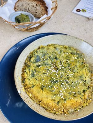 Vegan omlet  at The Breakfast Cafe in Dahab