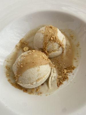 Almond ice cream    at MariBel Arrocería in Valencia