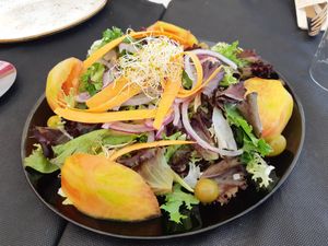 Starter / Valencian salad (vegan option) at MariBel Arrocería in Valencia