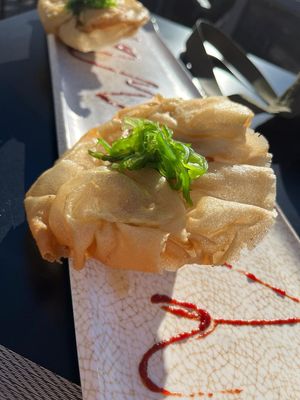 Crujiente de setas 5€ each at MariBel Arrocería in Valencia