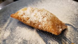 Fried chocolate pocket. Tasty. at Animalchef Ásia Pinheiros in Sao Paulo