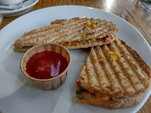 Toastie at Calf & Bloom in Amsterdam