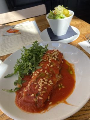 Vegan lasagne  at Calf & Bloom in Amsterdam