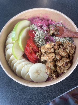 pitaya bowl  at Mi Vida in Tybee Island