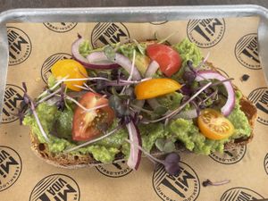 Avocado toastt  at Mi Vida in Tybee Island