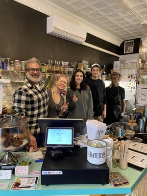 Friendly staff   at Lightbox Cafe in Philadelphia