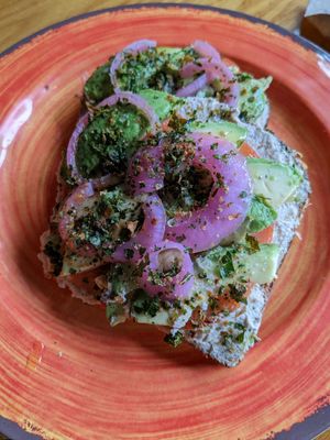 Avo toast at Lightbox Cafe in Philadelphia