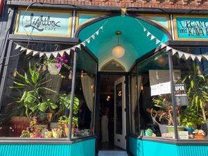 Entrance, exterior  at Lightbox Cafe in Philadelphia
