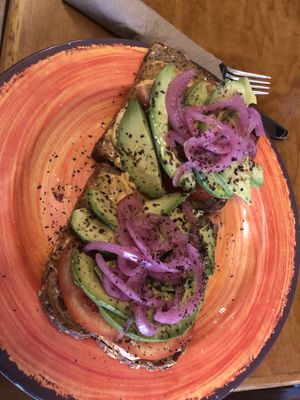 Avocado toast   at Lightbox Cafe in Philadelphia