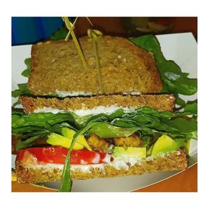 B.L.A.T Sandwich cross-section at Lightbox Cafe in Philadelphia