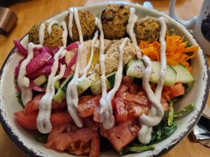 Felafeln salad at Lightbox Cafe in Philadelphia