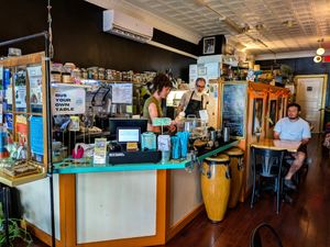 Inside of Lighthouse Cafe at Lightbox Cafe in Philadelphia