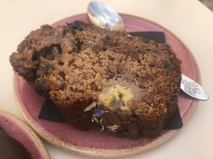 Vegan banana cake  at Manpuk in Vilafranca Del Penedes