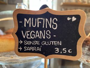 Vegan muffins  at Manpuk in Vilafranca Del Penedes