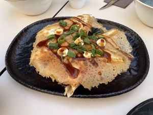 Crispy vegan gyozas  at Manpuk in Vilafranca Del Penedes
