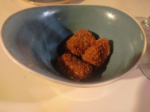 Mushroom croquetes at Manpuk in Vilafranca Del Penedes