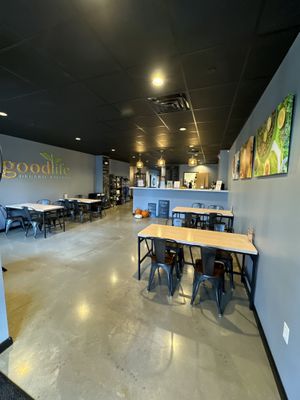 Nice open indoor spacee  at Good Life Organic Kitchen in Exton