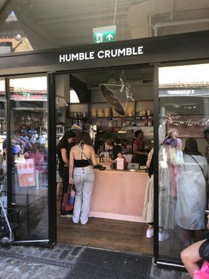 Entrance at Camden market.  at Humble Crumble in South East London